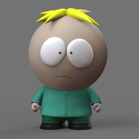 Butters 3D render