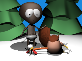 Re-render of my first Starvin' Marvin picture